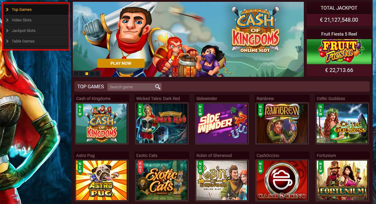 Overview of the casino portfolio