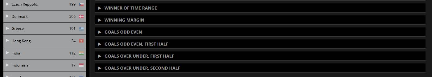 Lista de tipos de apuesta 3