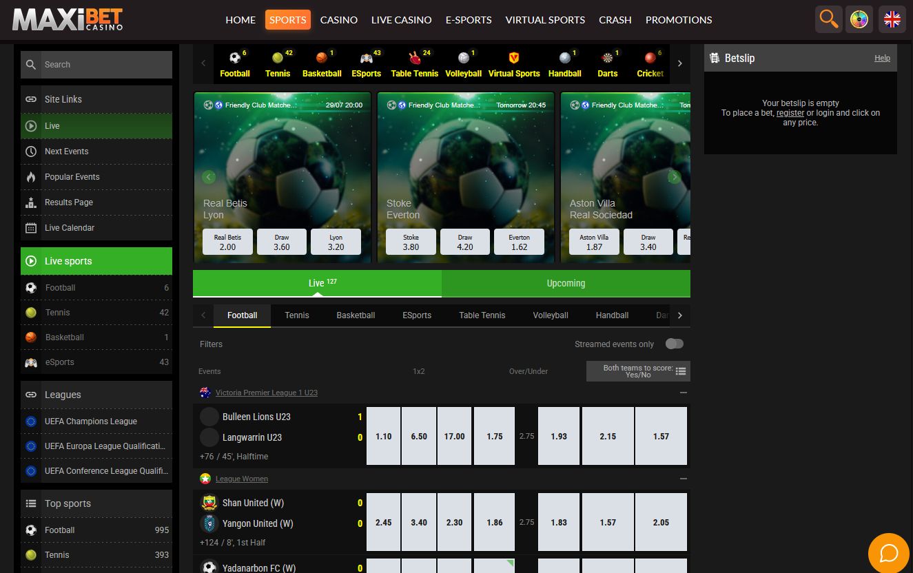 Introducción a la sección de apuestas deportivas